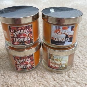 4 mini candles from Bath & Body Works